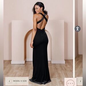 Revelry Asher Dress - Black Velvet - NWT in box